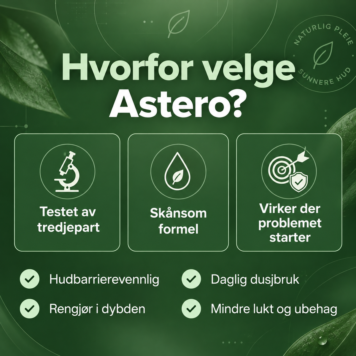 Astero™ Såpe mot Sopp